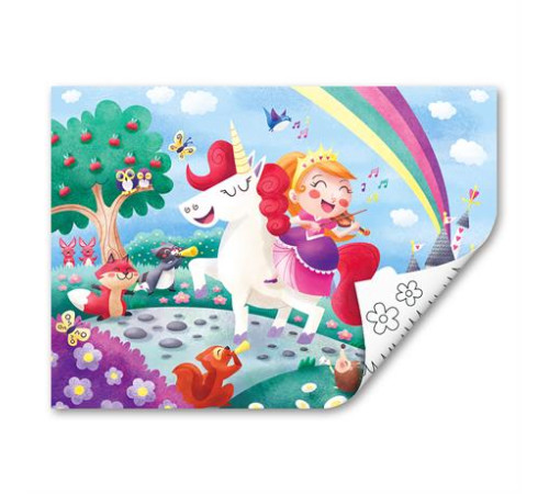 Пазл Hape Єдинороги з розмальовкою (E1642) Пазл Hape Єдинороги з розмальовкою (E1642)