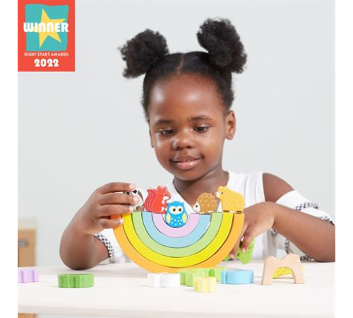 Дерев'яна гра-балансир Viga Toys Веселка (44590) Дерев'яна гра-балансир Viga Toys Веселка (44590)