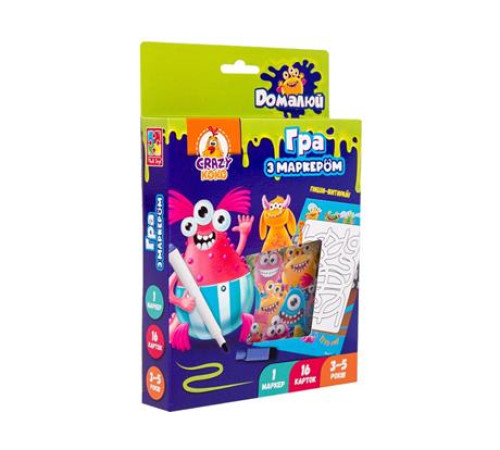 Гра Vladi Toys Пиши та витирай Монстрики (VT5010-18) Гра Vladi Toys Пиши та витирай Монстрики (VT5010-18)