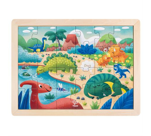 Пазл Hape Динозаври з розмальовкою (E1641) Пазл Hape Динозаври з розмальовкою (E1641)