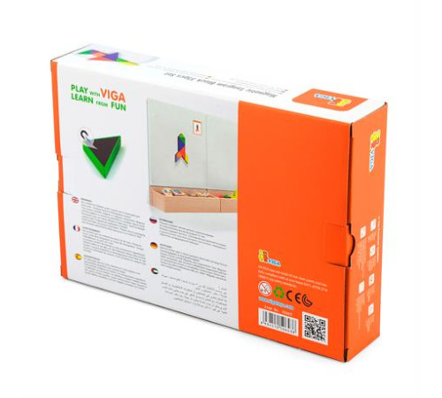 Магнітний танграм для дошок Viga Toys 35 ел. (50643FSC) Магнітний танграм для дошок Viga Toys 35 ел. (50643FSC)