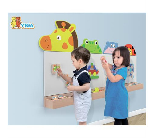 Магнітний танграм для дошок Viga Toys 35 ел. (50643FSC) Магнітний танграм для дошок Viga Toys 35 ел. (50643FSC)