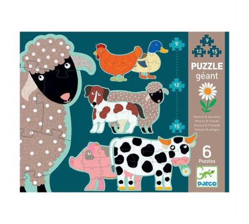 Пазл-гігант Djeco Овечка і друзі 1,4 м (DJ07112)