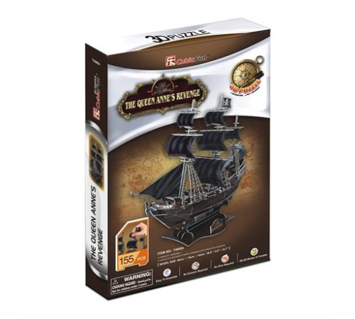3D пазл CubicFun Корабель Помста Королеви Анни (T4005h)