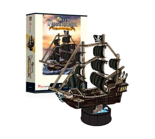 3D пазл CubicFun Корабель Помста королеви Анни (T4035h)