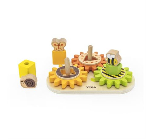 Розвивальна іграшка Viga Toys Звірята на шестерінках (44690) Розвивальна іграшка Viga Toys Звірята на шестерінках (44690)
