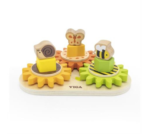 Розвивальна іграшка Viga Toys Звірята на шестерінках (44690) Розвивальна іграшка Viga Toys Звірята на шестерінках (44690)