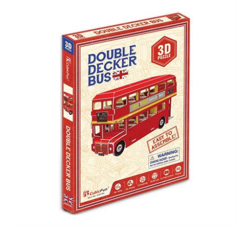 3D пазл CubicFun Міні Автобус даблдекер (S3018h)