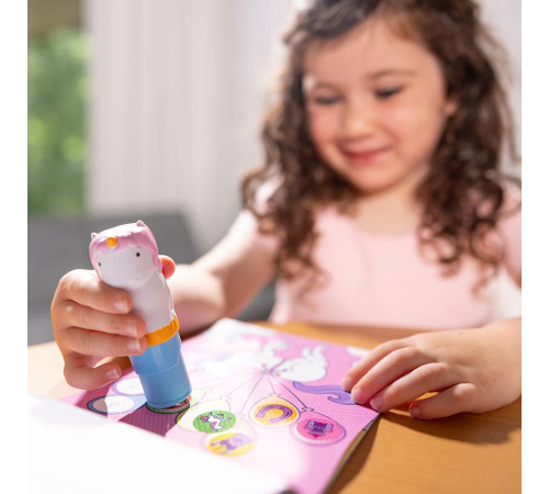 Дитячий блокнот та штамп Spin Master З наліпками Єдиноріг Melissa and Doug. Sticker WOW