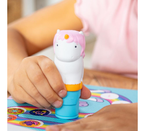 Дитячий блокнот та штамп Spin Master З наліпками Єдиноріг Melissa and Doug. Sticker WOW