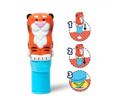Дитячий блокнот та штамп Spin Master З наліпками Тигреня Melissa and Doug. Sticker WOW