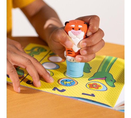 Дитячий блокнот та штамп Spin Master З наліпками Тигреня Melissa and Doug. Sticker WOW