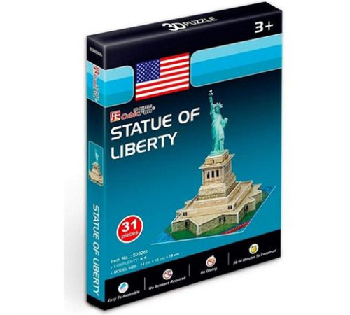 3D пазл CubicFun Міні Статуя Свободи (S3026h)