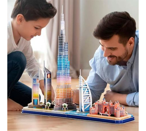 3D пазл CubicFun City Line з LED-підсвіткою Дубай (L523h) 3D пазл CubicFun City Line з LED-підсвіткою Дубай (L523h)