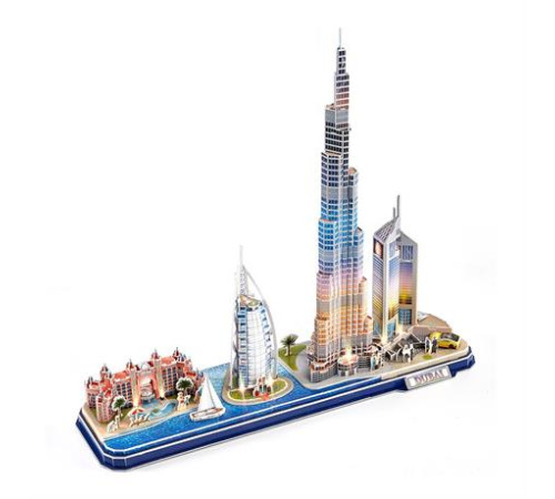 3D пазл CubicFun City Line з LED-підсвіткою Дубай (L523h) 3D пазл CubicFun City Line з LED-підсвіткою Дубай (L523h)
