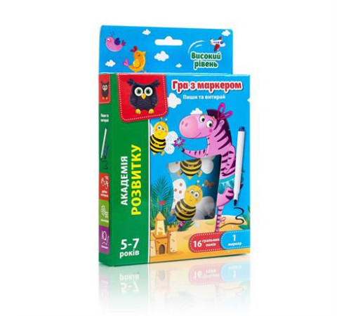 Гра Vladi Toys Пиши та витирай Зебра високий рівень (VT5010-06) Гра Vladi Toys Пиши та витирай Зебра високий рівень (VT5010-06)