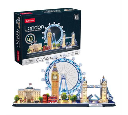 3D пазл CubicFun City Line з LED-підсвіткою Лондон (L532h) 3D пазл CubicFun City Line з LED-підсвіткою Лондон (L532h)