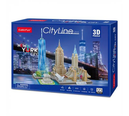 3D пазл CubicFun City Line Нью-Йорк (MC255h) 3D пазл CubicFun City Line Нью-Йорк (MC255h)