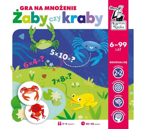 Дитяча розвиваюча гра «Жаби чи краби» 6+ GRA_ZABY_CZY_KRABY Дитяча розвиваюча гра «Жаби чи краби» 6+ GRA_ZABY_CZY_KRABY