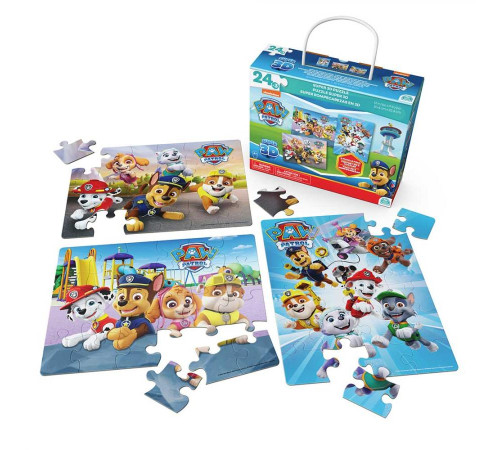 Пазл Spin Master Супер 3D "Щенячий патруль" 3в1, 30 х 23 см 48 ел.
