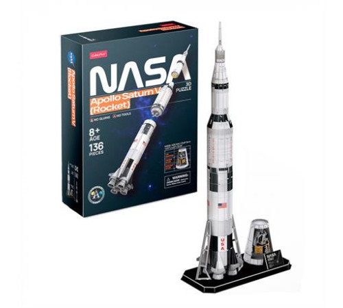 3D пазл CubicFun NASA Ракета Аполлон Сатурн-5 (DS1059h)