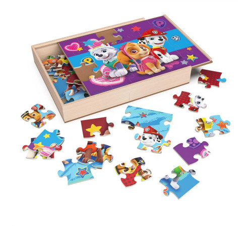 Пазл дерев’яний Spin Master "Щенячий патруль" 3в1, 21 х 28 см, 72 ел.