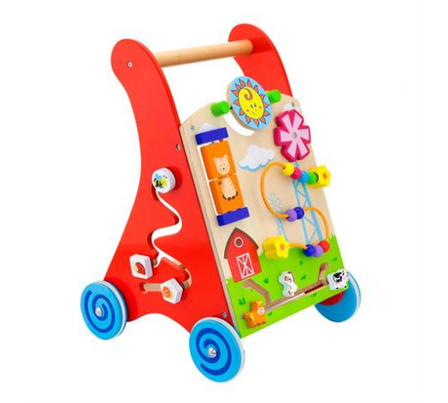 Ходунки-каталка Viga Toys з бізібордом (50950) Ходунки-каталка Viga Toys з бізібордом (50950)