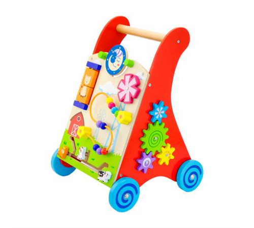 Ходунки-каталка Viga Toys з бізібордом (50950) Ходунки-каталка Viga Toys з бізібордом (50950)