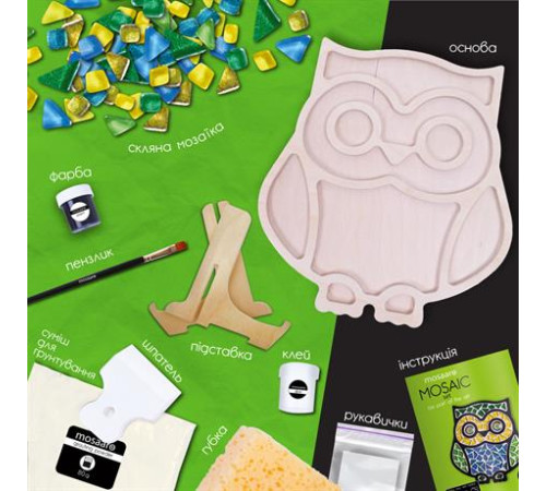 Набір для скляної мозаїки Mosaaro Сова (MA2004)