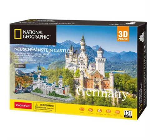 3D пазл CubicFun National Geographic Замок Нойшванштайн (DS0990h)