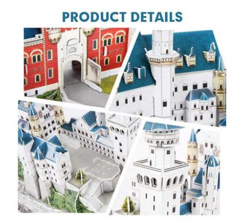 3D пазл CubicFun National Geographic Замок Нойшванштайн (DS0990h)