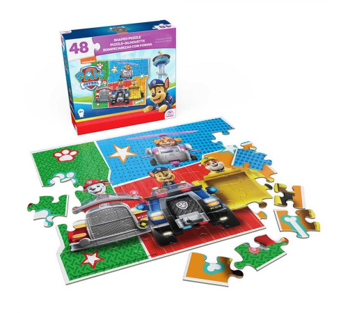 Пазл Spin Master Герої на атомобілях "Щенячий патруль" 26 х 23 см, 48 ел.