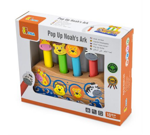 Дерев'яний сортер Viga Toys Веселий ковчег (50041) Дерев'яний сортер Viga Toys Веселий ковчег (50041)