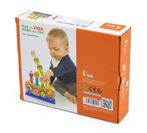 Дерев'яний сортер Viga Toys Веселий ковчег (50041) Дерев'яний сортер Viga Toys Веселий ковчег (50041)