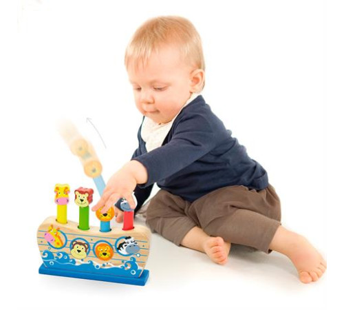Дерев'яний сортер Viga Toys Веселий ковчег (50041) Дерев'яний сортер Viga Toys Веселий ковчег (50041)
