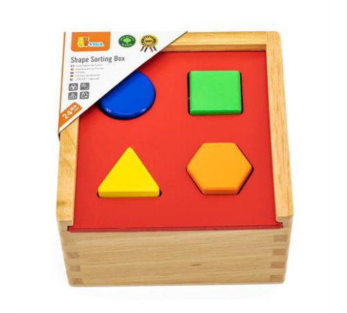 Дерев'яний сортер Viga Toys Геометричні фігури (50844) Дерев'яний сортер Viga Toys Геометричні фігури (50844)