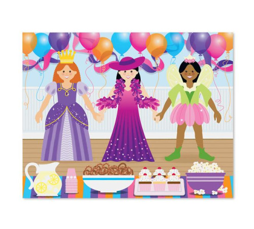 Набір багаторазових наліпок Spin Master Одягни ляльку Melissa and Doug