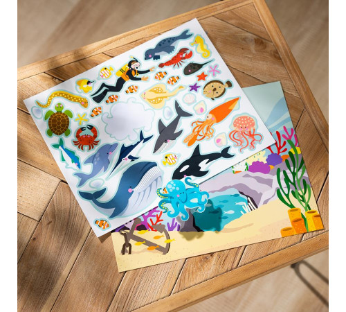 Набір багаторазових наліпок Spin Master Середовище проживання тварин Melissa and Doug