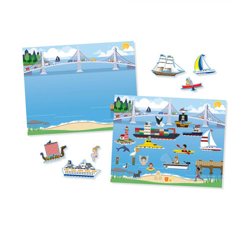 Набір багаторазових наліпок Spin Master Транспорт Melissa and Doug