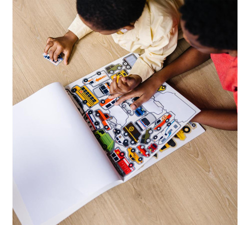 Набір багаторазових наліпок Spin Master Транспорт Melissa and Doug