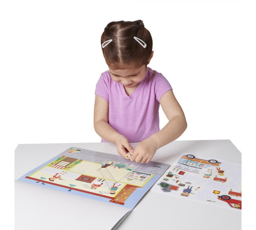 Набір багаторазових наліпок Spin Master Моє місто Melissa and Doug