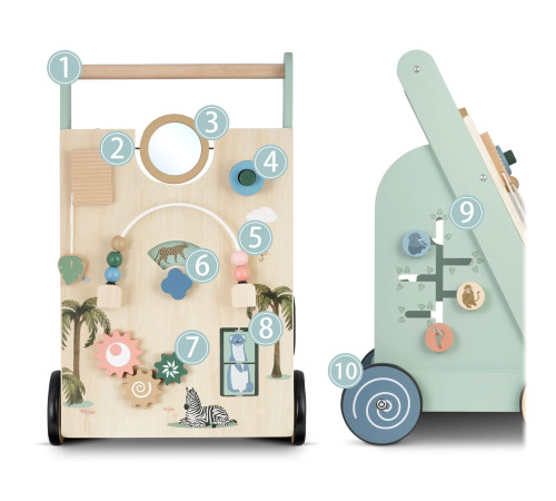 Дитяча каталка дерев'яна Nukido NK-857