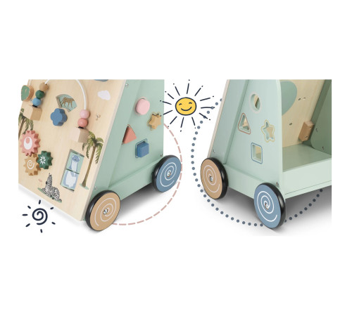 Дитяча каталка дерев'яна Nukido NK-857