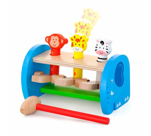 Дерев'яна стукалка Viga Toys Звірята (50683) Дерев'яна стукалка Viga Toys Звірята (50683)