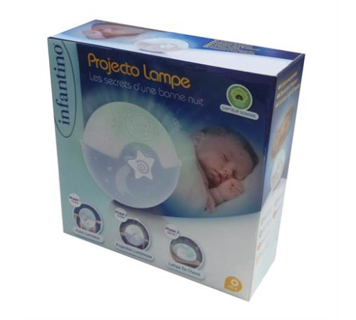 Нічник-проектор Infantino Спокійні сни блакитний (004627I)