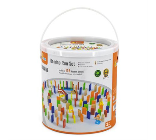 Динамічний конструктор Viga Toys Дерев'яне доміно 116 ел. (51620) Динамічний конструктор Viga Toys Дерев'яне доміно 116 ел. (51620)