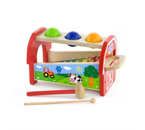 Дерев'яна стукалка Viga Toys Кульки та ксилофон (50348)