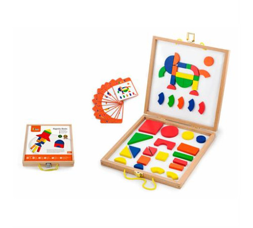 Набір магнітних блоків Viga Toys Форми і кольори (59687) Набір магнітних блоків Viga Toys Форми і кольори (59687)