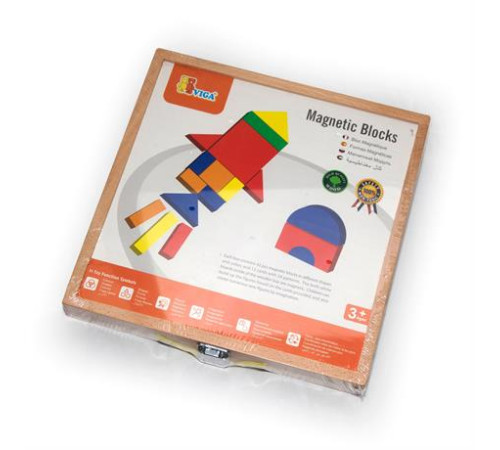 Набір магнітних блоків Viga Toys Форми і кольори (59687) Набір магнітних блоків Viga Toys Форми і кольори (59687)