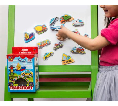 Набір магнітів Vladi Toys Мій маленький світ Транспорт (VT3106-12) Набір магнітів Vladi Toys Мій маленький світ Транспорт (VT3106-12)